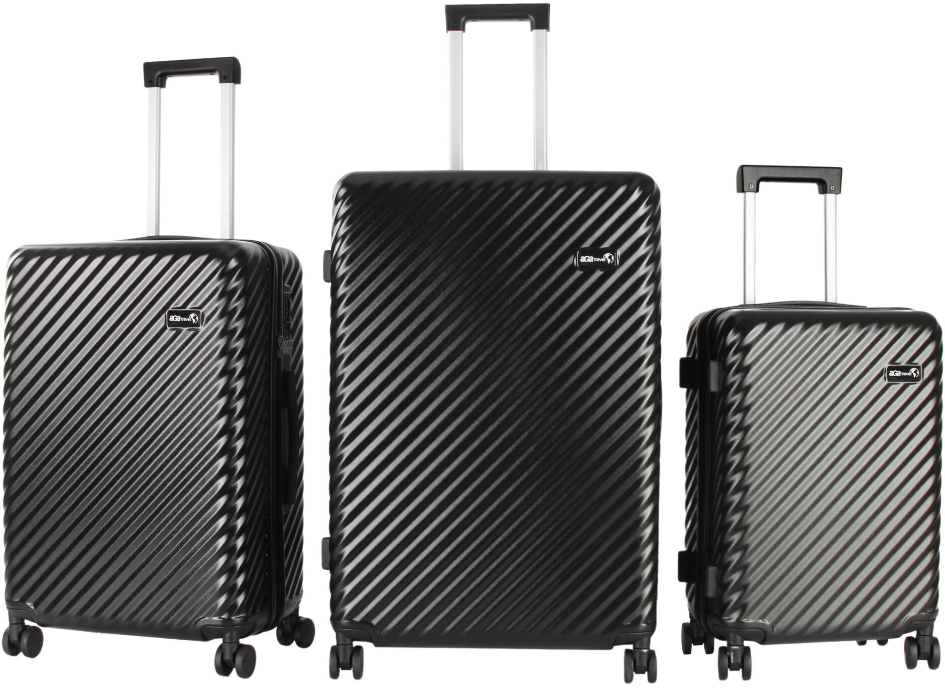 Aga Travel Sada cestovních kufrů MR4672 Černá