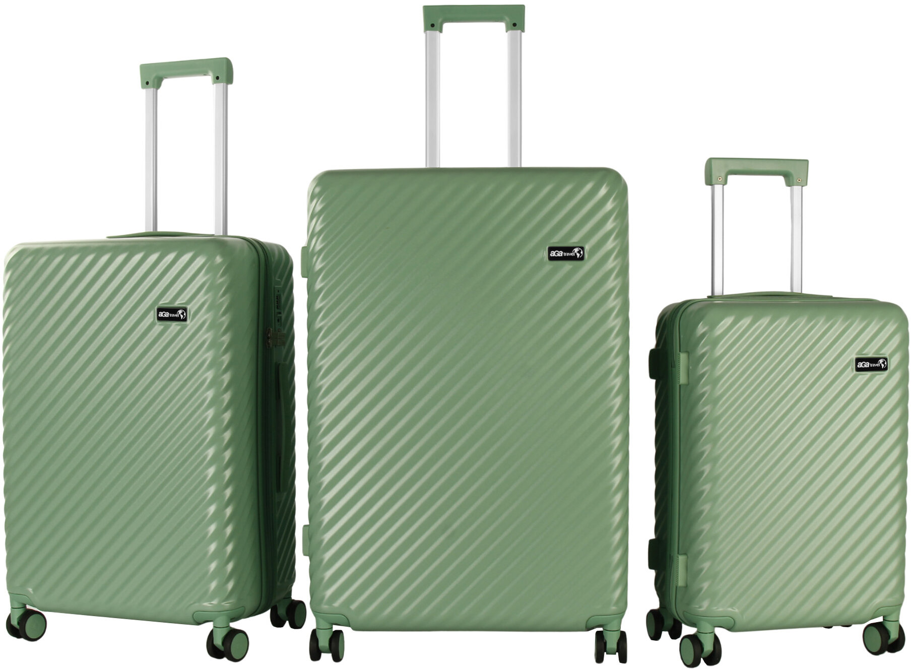 Aga Travel Sada cestovních kufrů MR4672 Zelená