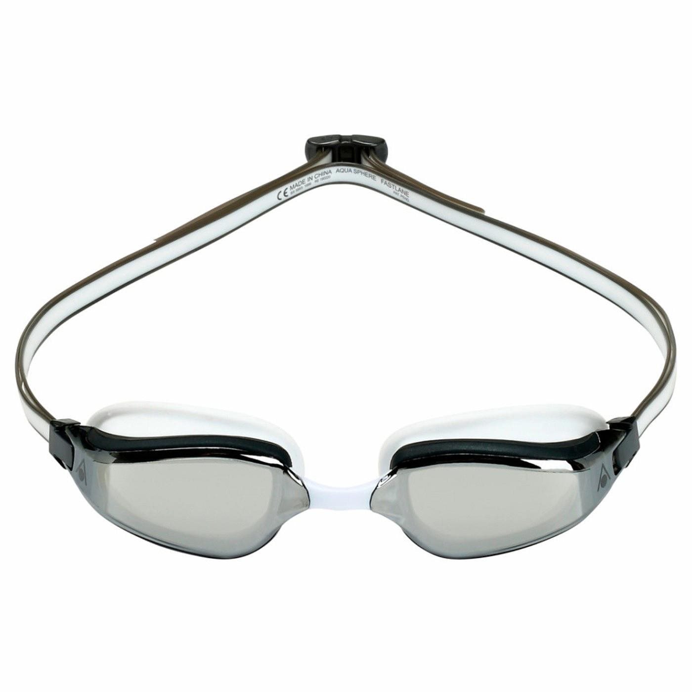 Plavecké brýle Aqua Sphere Fastlane titan. zrcadlová skla, stříbrná, bílá/šedá