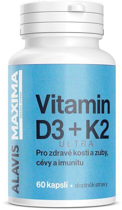 ALAVIS MAXIMA Vitamin D3 K2 60 kapslí