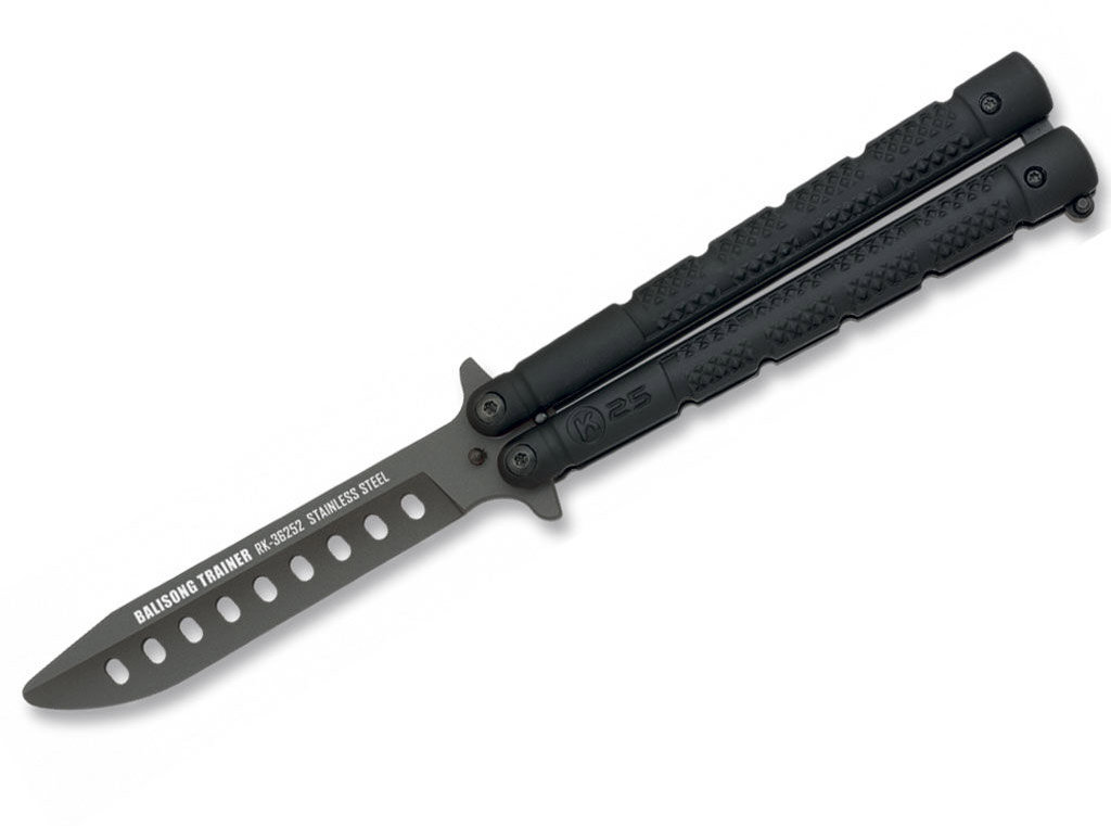Albainox Tréninkový vějířový nůž K25 černý