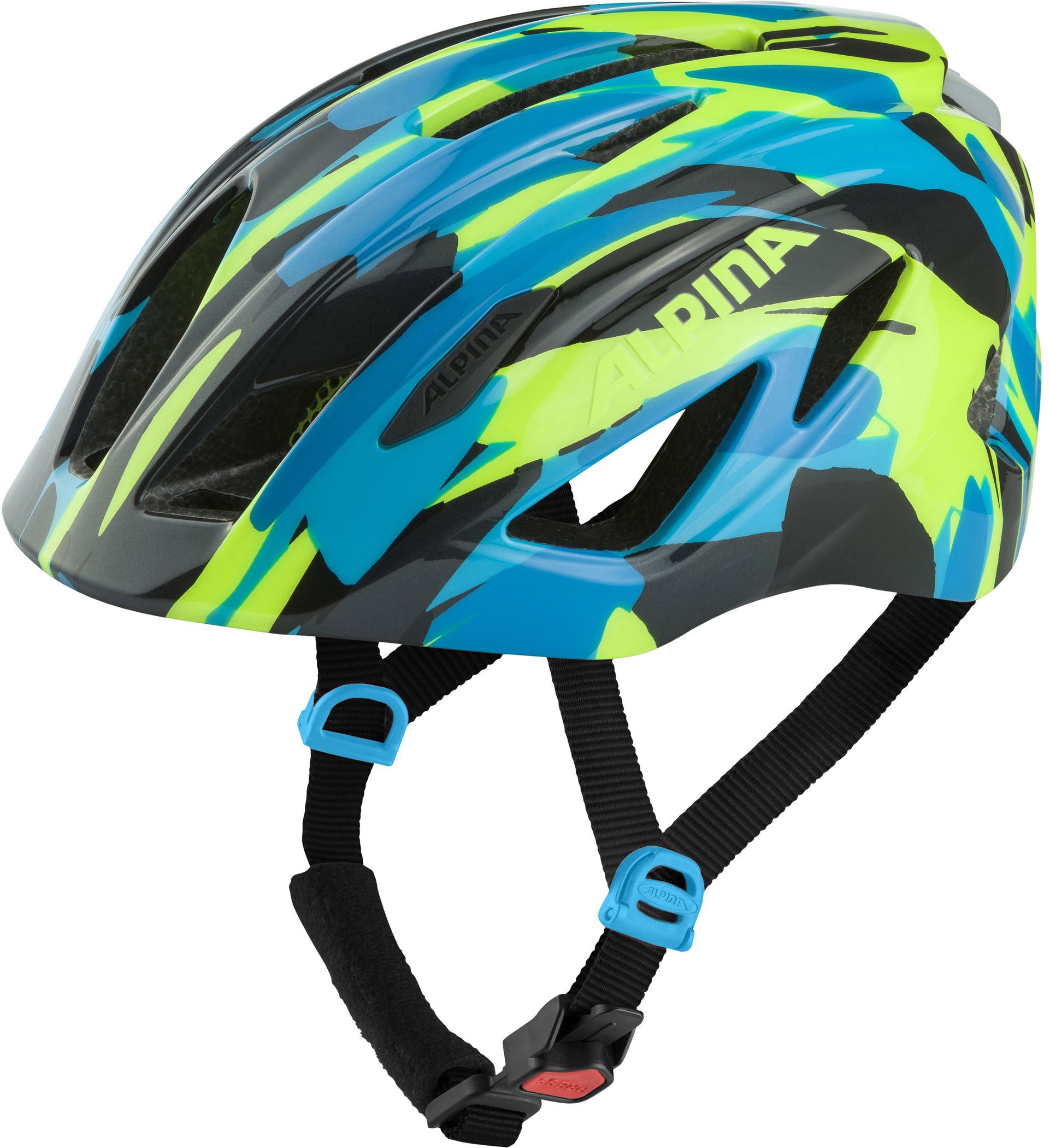 Alpina Pico Flash neon-blue green gloss 50-55 cm