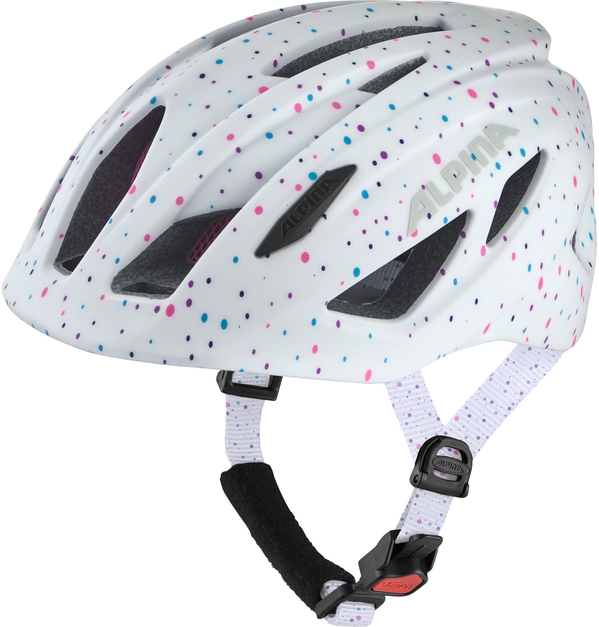 Alpina Pico Flash white polka dots gloss 50-55 cm