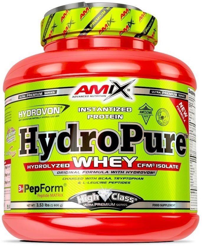 Amix HydroPure Hydrolyzed Whey CFM Protein 1600 g - vanilkový krém