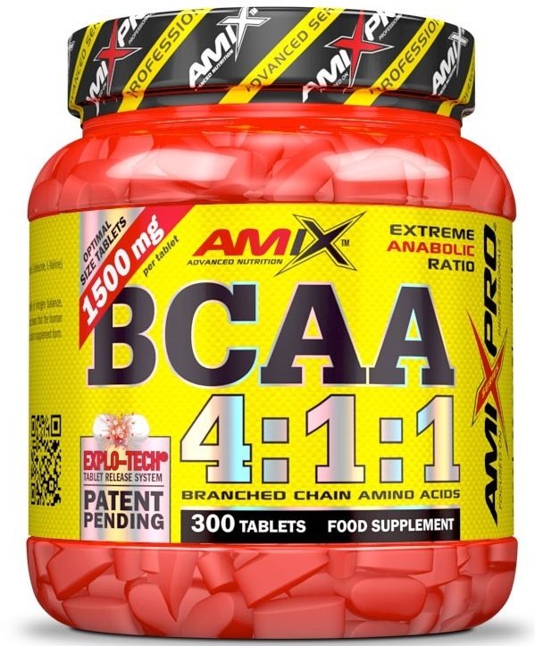 Amix Nutrition BCAA 4:1:1, 300 kapslí