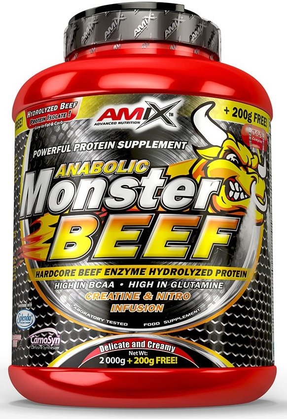 AMIX Anabolic Monster Beef 2200 g Příchuť: Jahoda/Banán
