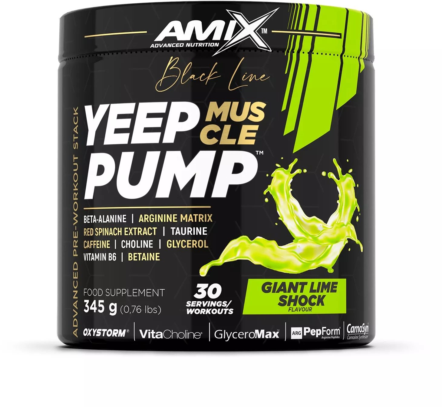 Amix Black Line Yeep Pump 345 g - obří limetkový šok