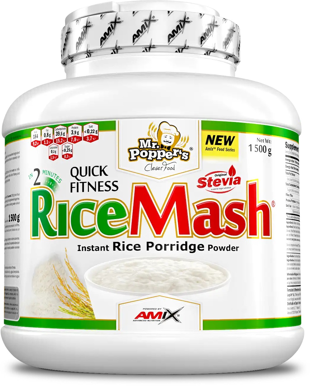 Amix Nutrition Mr.Popper´s - RiceMash® strawberry-yoghurt 1500 g