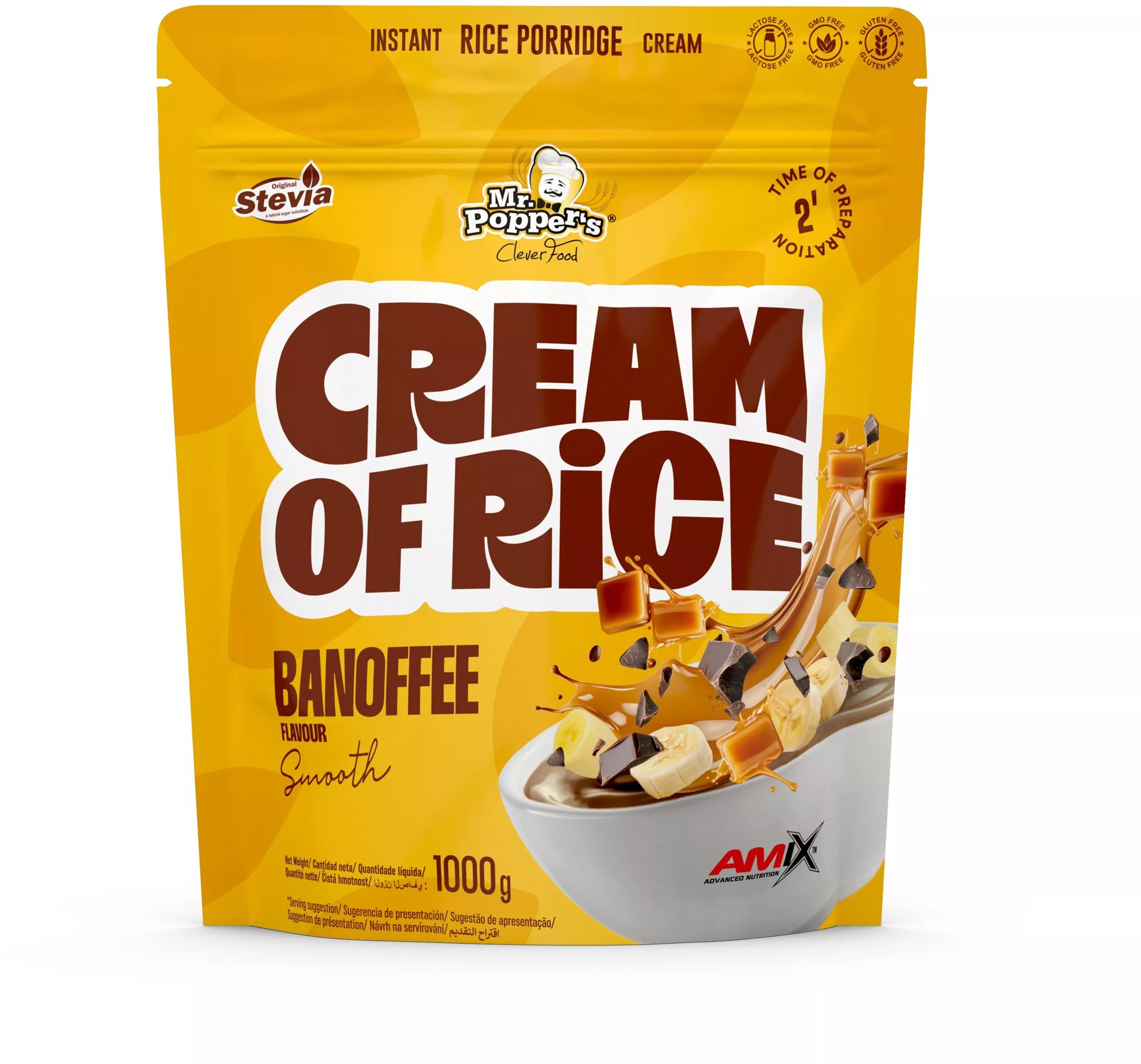 Amix Nutrition Mr.Popper´s - Cream of Rice 1000 g doypack banoffee
