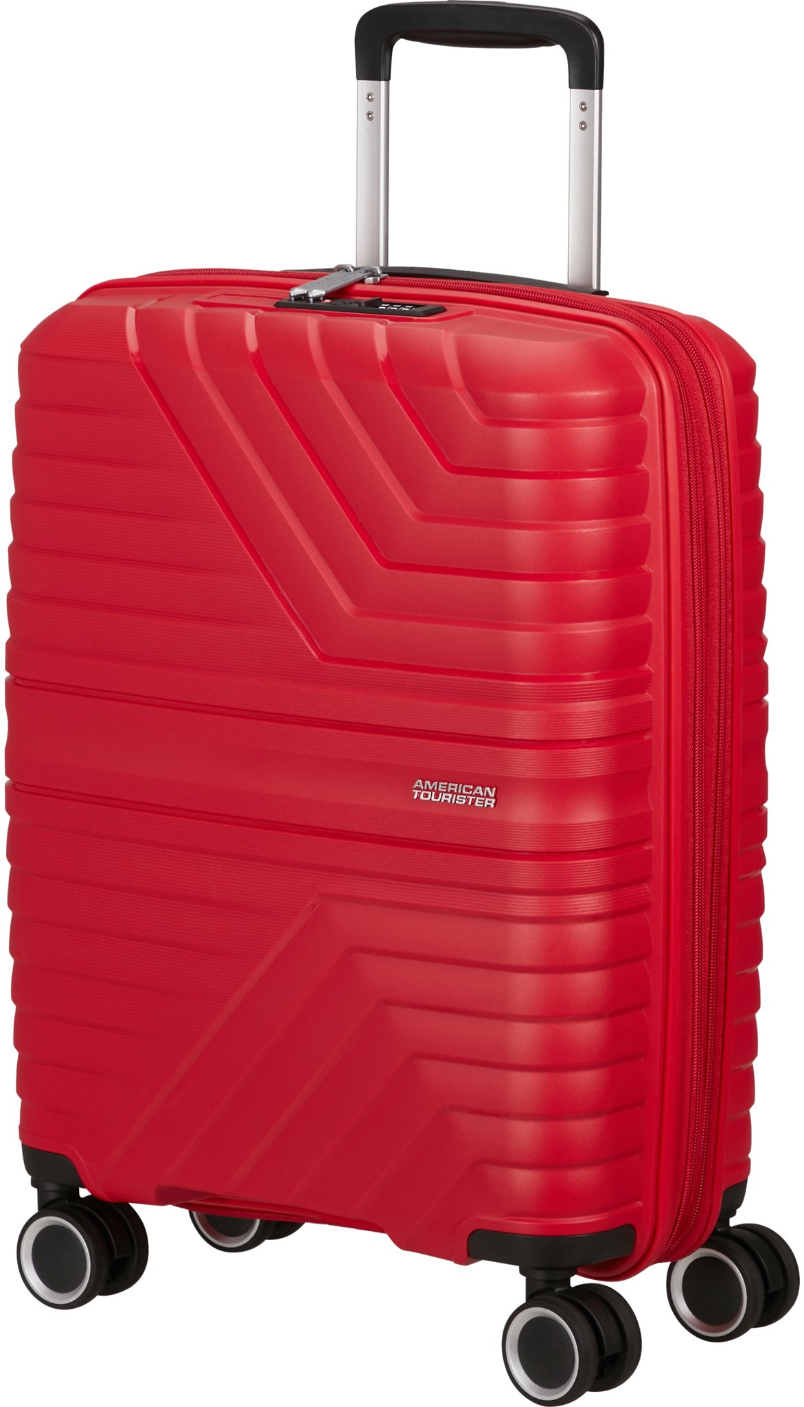American Tourister Flytwist 55 cm Spinner True Red, rozšířitelný