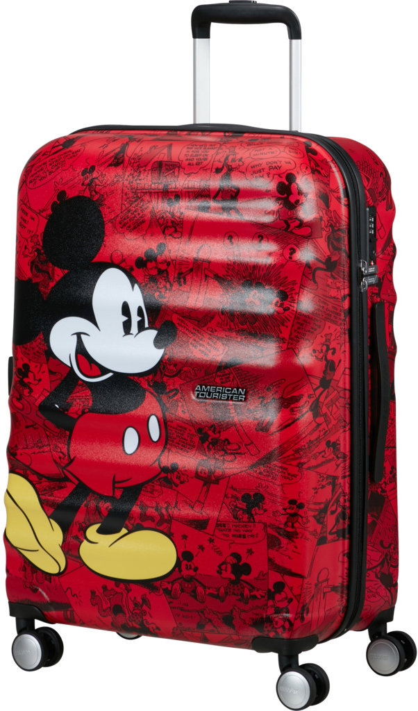 American Tourister Wavebreaker Disney Spinner 67 cm Mickey Comics Red