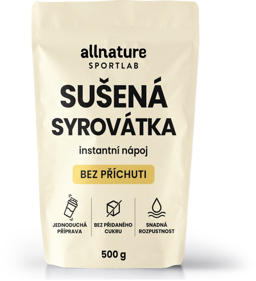 Allnature Sportlab Syrovátka sušená 500 g
