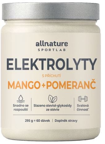 Allnature Sportlab Elektrolyty mango + pomeranč 295 g