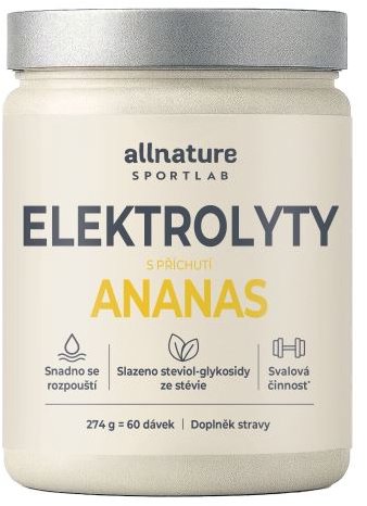 Allnature Sportlab Elektrolyty ananas 274 g