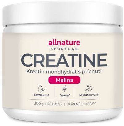 Allnature Sportlab Creatine monohydrát malina 300 g