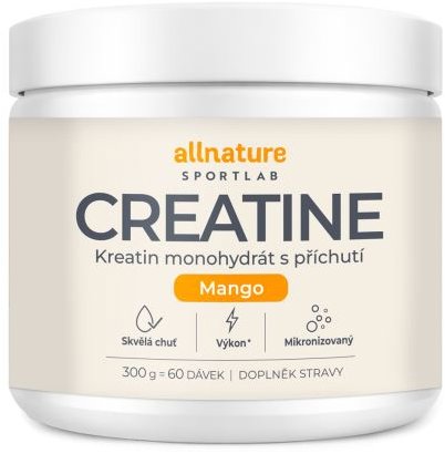 Allnature Sportlab Creatine monohydrát mango 300 g