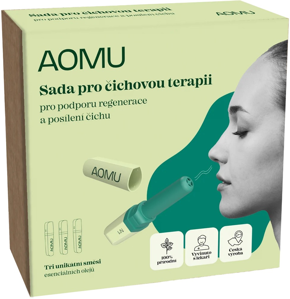 AOMU Čichová terapie – sada tří inhalačních tyčinek pro posílení čichu