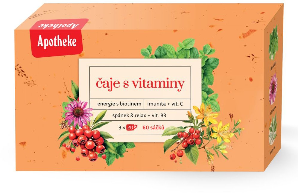 Apotheke Kolekce Čaje s vitamíny 60 × 1,5 g