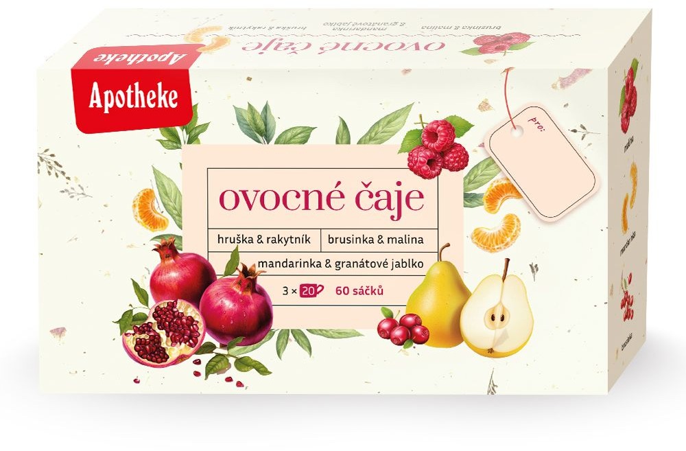 Apotheke Kolekce Ovocných čajů 3x20 sáčků