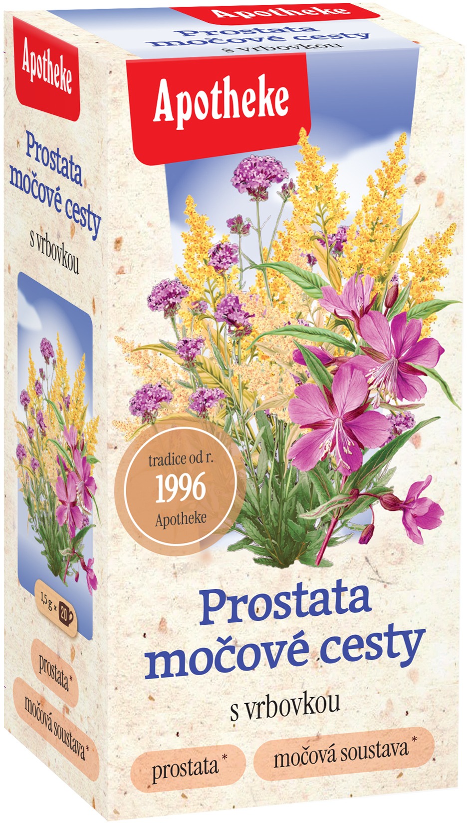 Apotheke Na prostatu a močové cesty 20 × 1,5 g