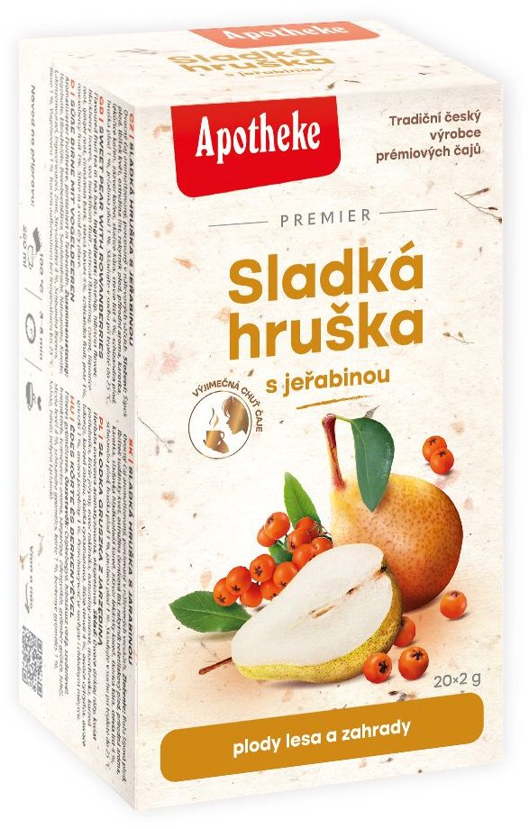 Apotheke Čaj Sladká hruška s jeřabinou 20 × 2 g
