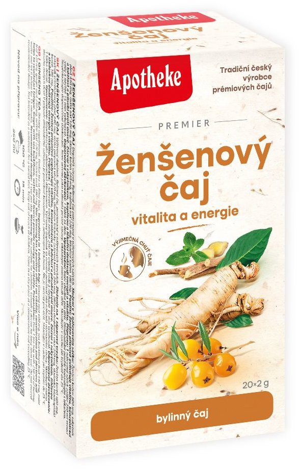 Apotheke Čaj ženšenový (30%) 20 × 2 g