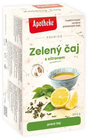Apotheke Zelený čaj s citronem 20 × 2 g