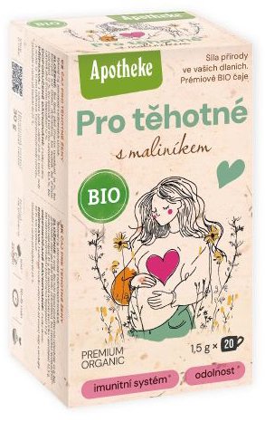 Apotheke BIO Čaj pro Těhotné s maliníkem 20 × 1,5 g