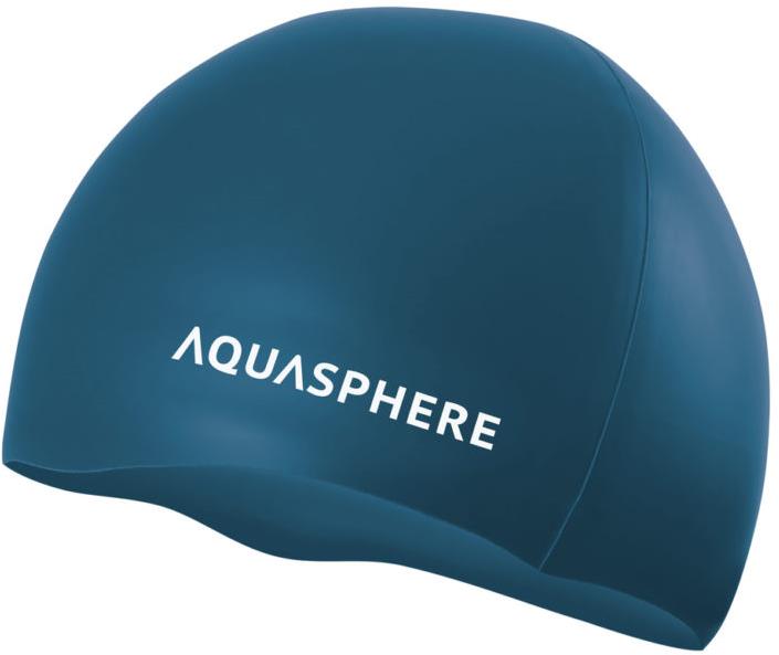 Aqua Sphere Plain silicone cap, zelená/bílá