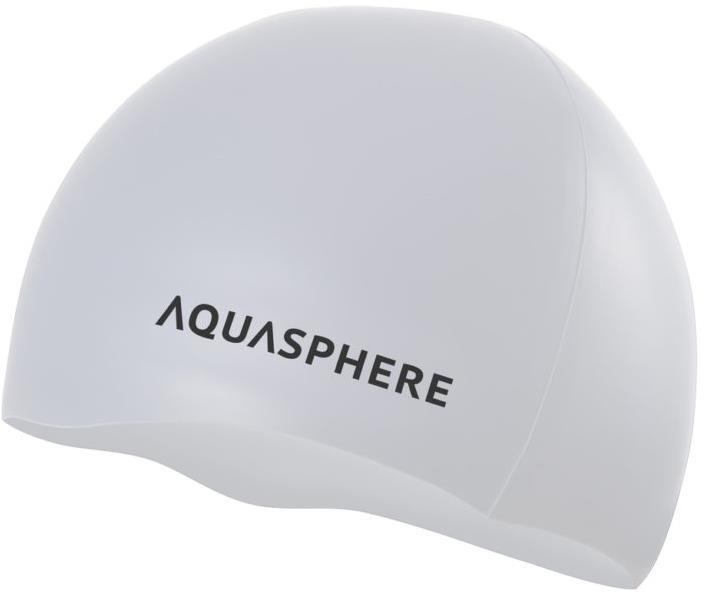 Aqua Sphere Plain silicone cap, bílá/černá