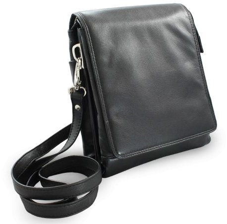 Arwel černá kožená pánská taška / crossbag Angela