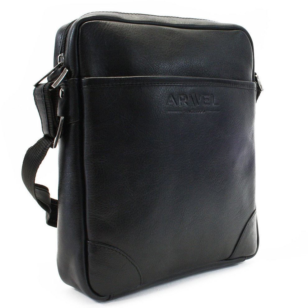 Arwel černá kožená taška / crossbag Semell
