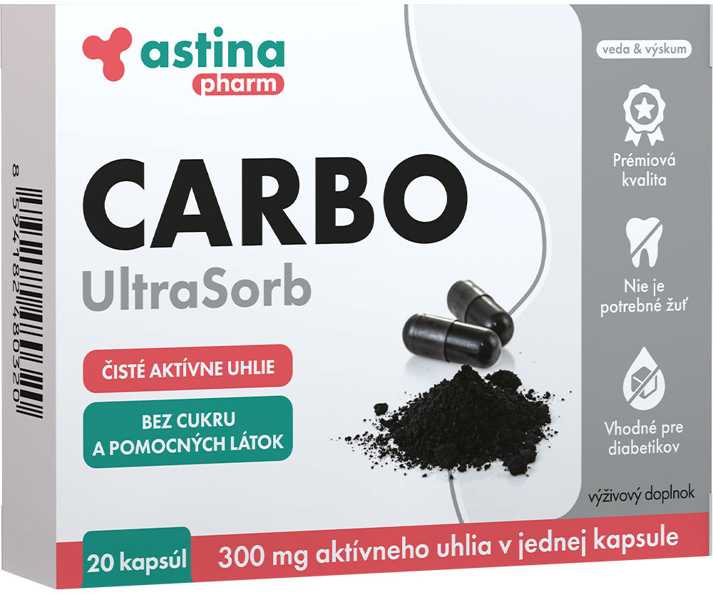 Astina Pharm CARBO UltraSorb 300 mg 20 kapslí