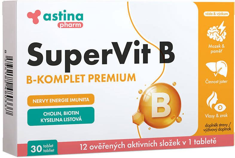 Astina Pharm Supervit B-komplet Premium 30 tablet