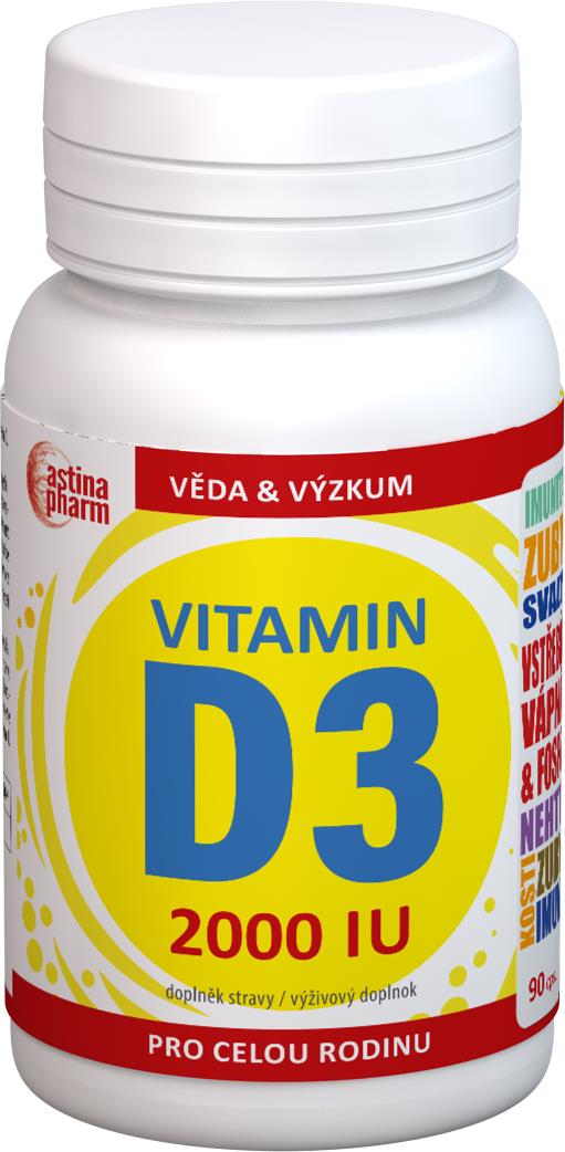 Astina Pharm Vitamin D3, 2000 IU 90 tablet