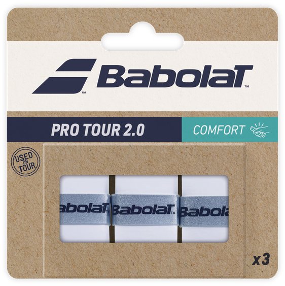 Babolat PRO TOUR 2.0 Omotávka, bílá, velikost