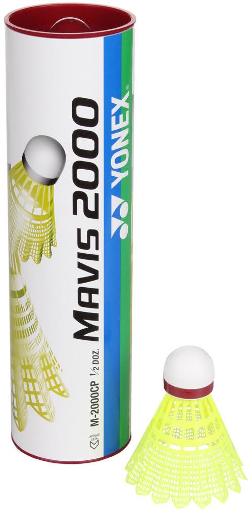 YONEX Multipack 2 ks Mavis 2000, červený, tuba 6 ks