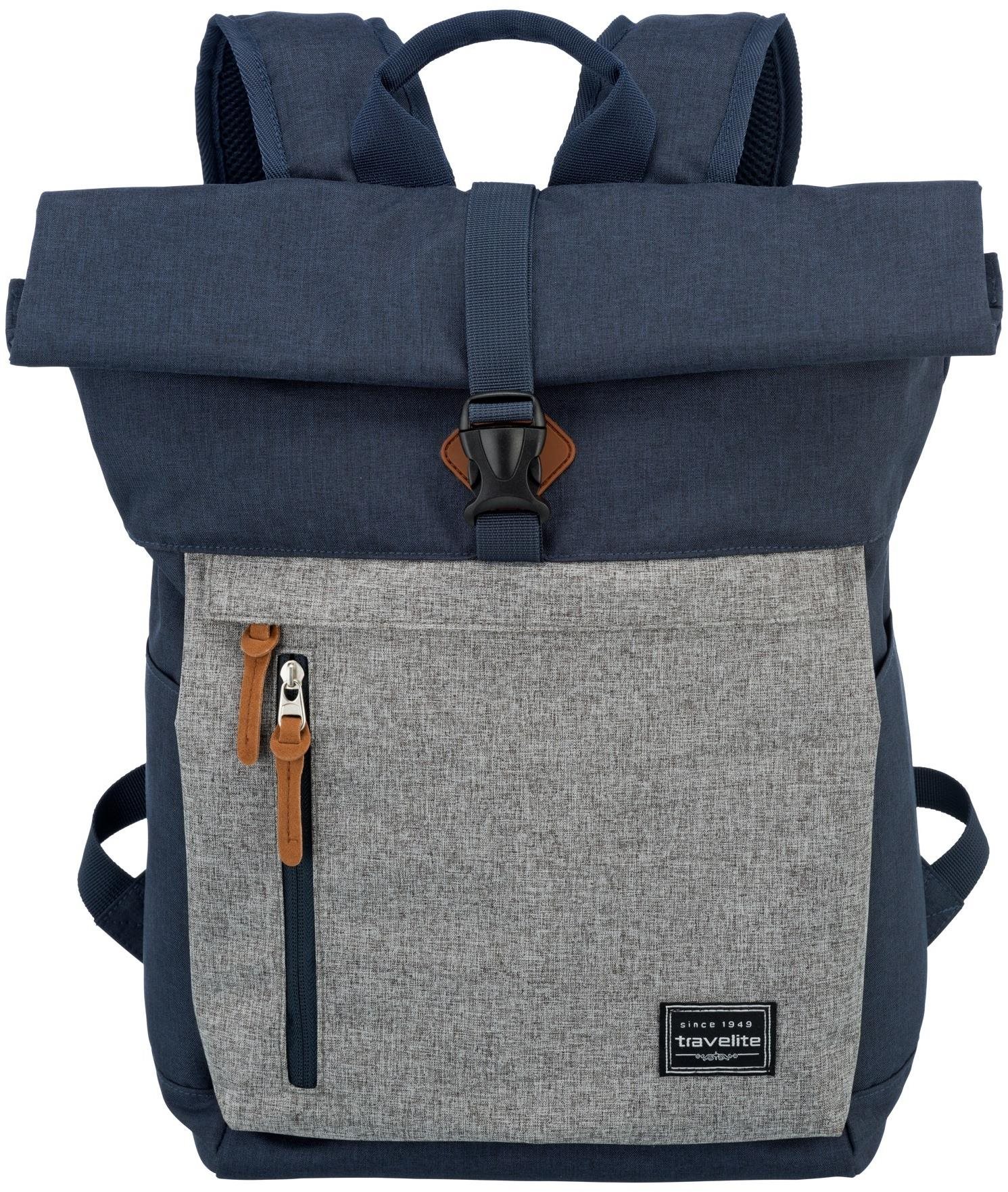 Travelite Basics Roll-up Backpack Navy/Grey
