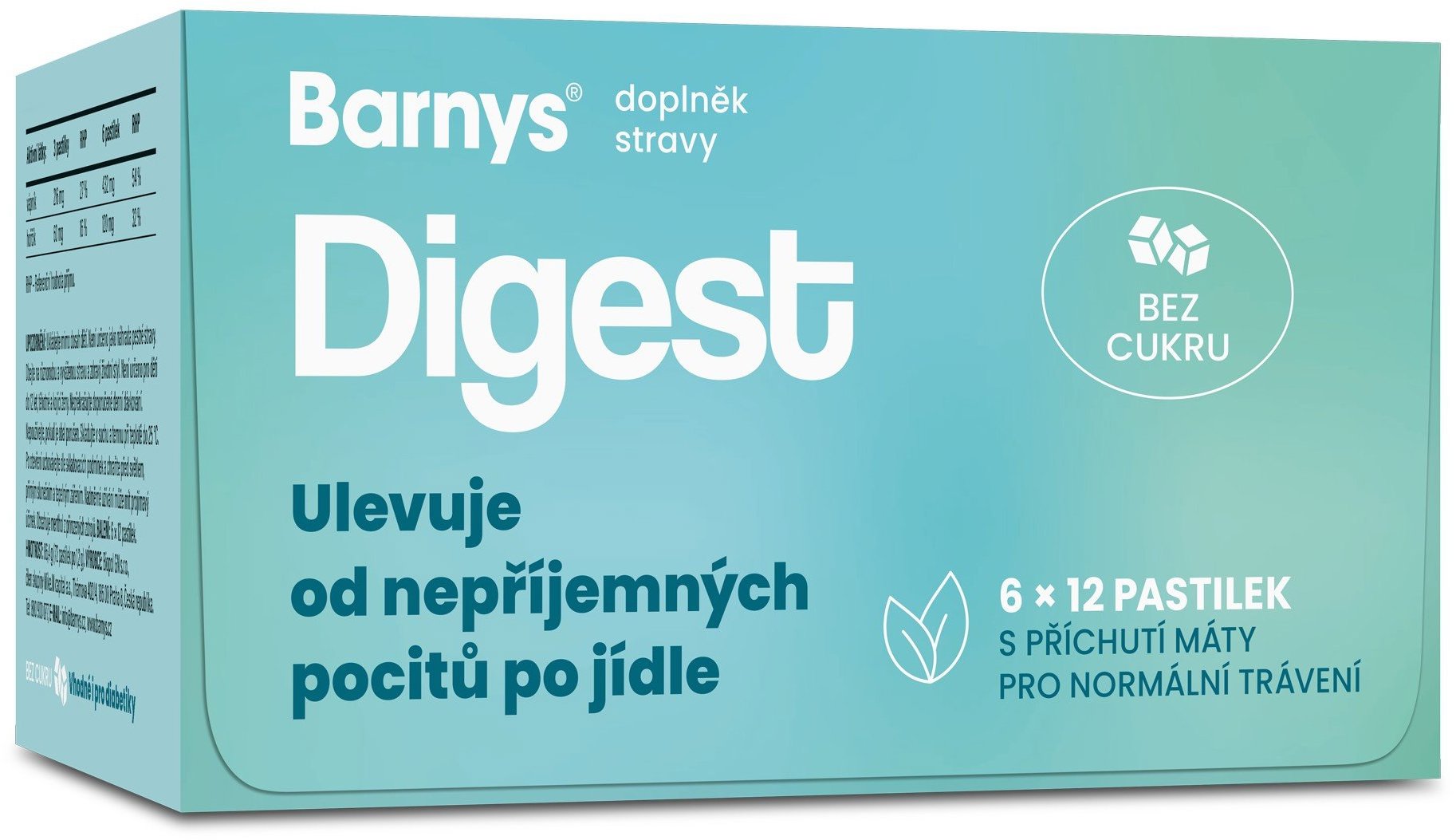Barnys Digest 6 × 12 pastilek