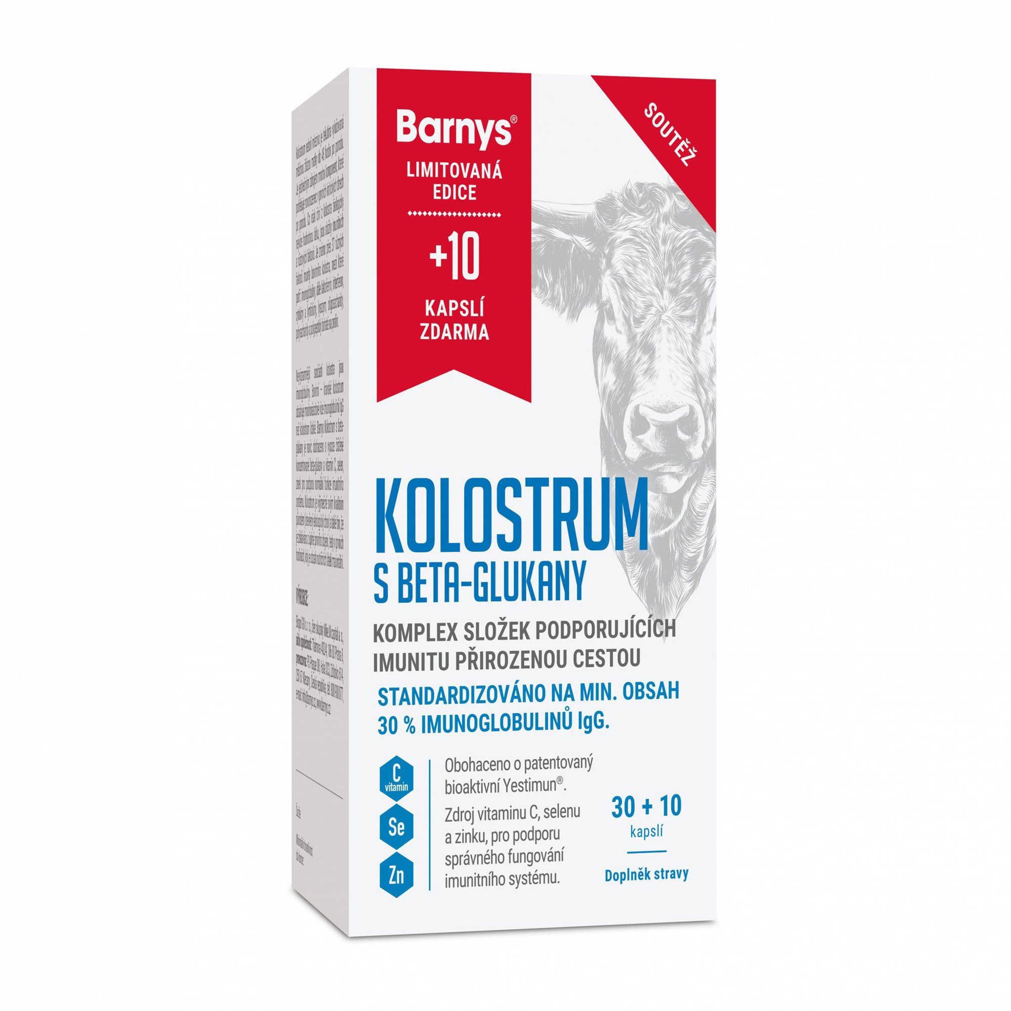 Barnys Kolostrum s beta-glukany 30 + 10 kapslí