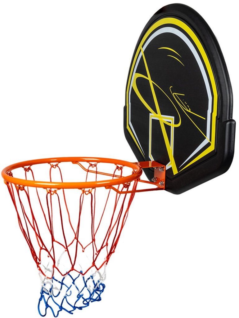 ACRA Basketbalový koš s deskou - 80 x 56 cm, se sítí