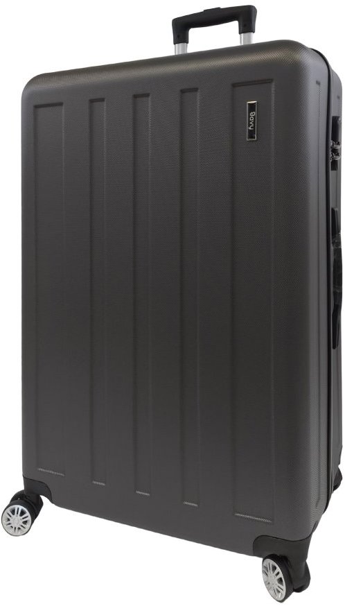 Bavy Cestovní kufr skořepinový 28" Stripes Dark grey