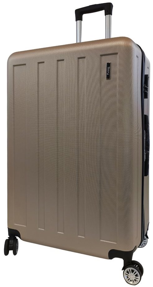 Bavy Cestovní kufr skořepinový 28" Stripes Gold beige