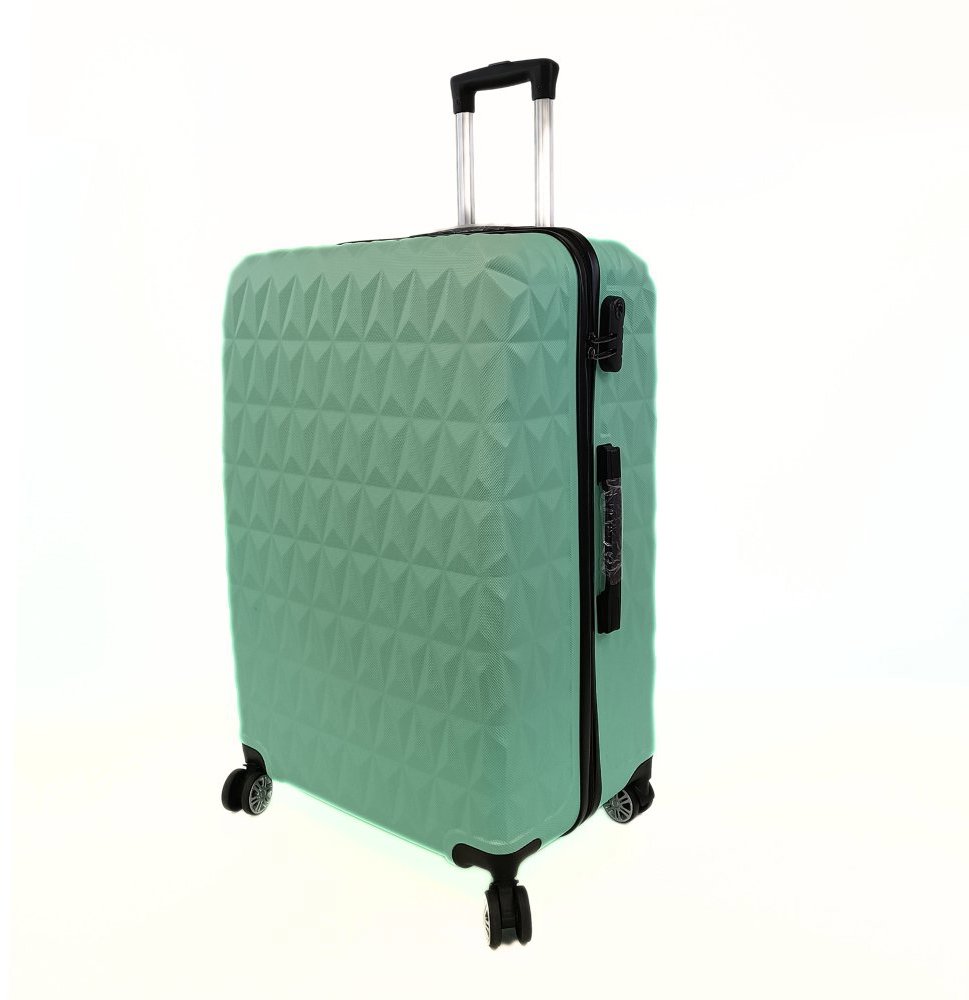 Bavy Cestovní kufr skořepinový 28" Diamond Light green