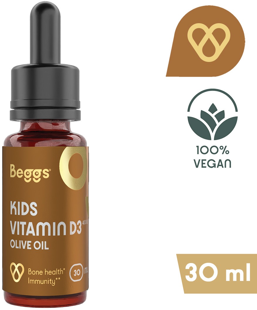 Beggs Kids Vitamin D3 400 IU BIO Olive Oil, 30 ml