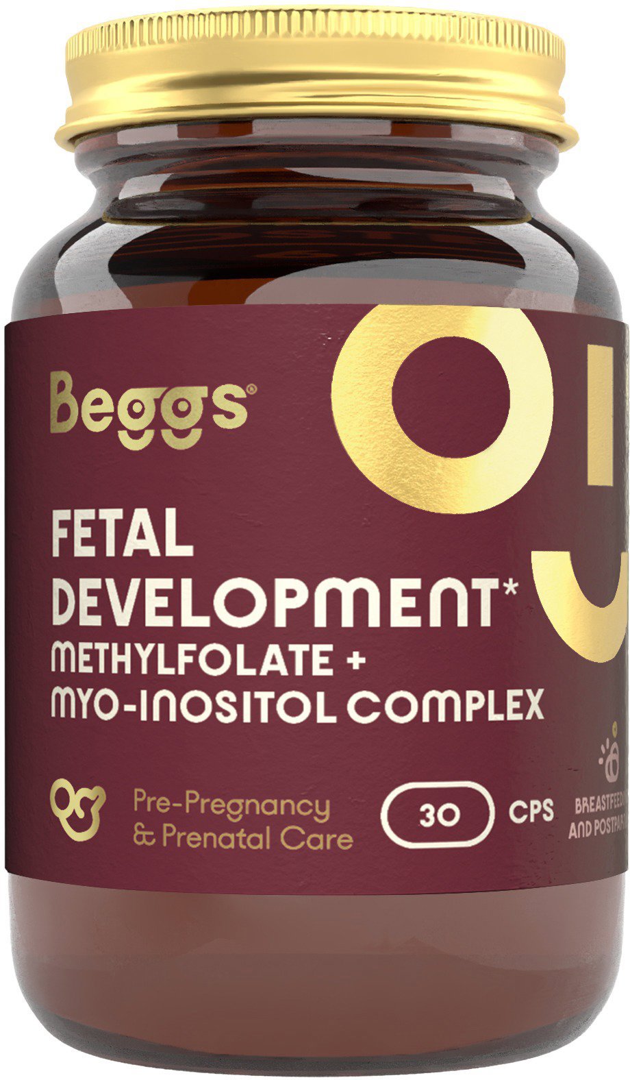 Beggs Methylfolate + myo-inositol COMPLEX, 30 kapslí