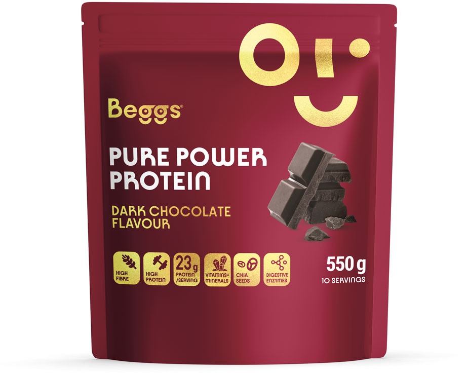 Beggs Pure Power Protein Dark Chocolate 550 g