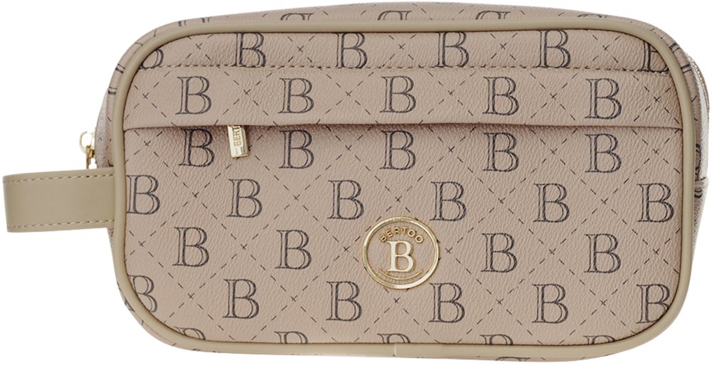 BERTOO Kosmetická taška Nicola beige logo