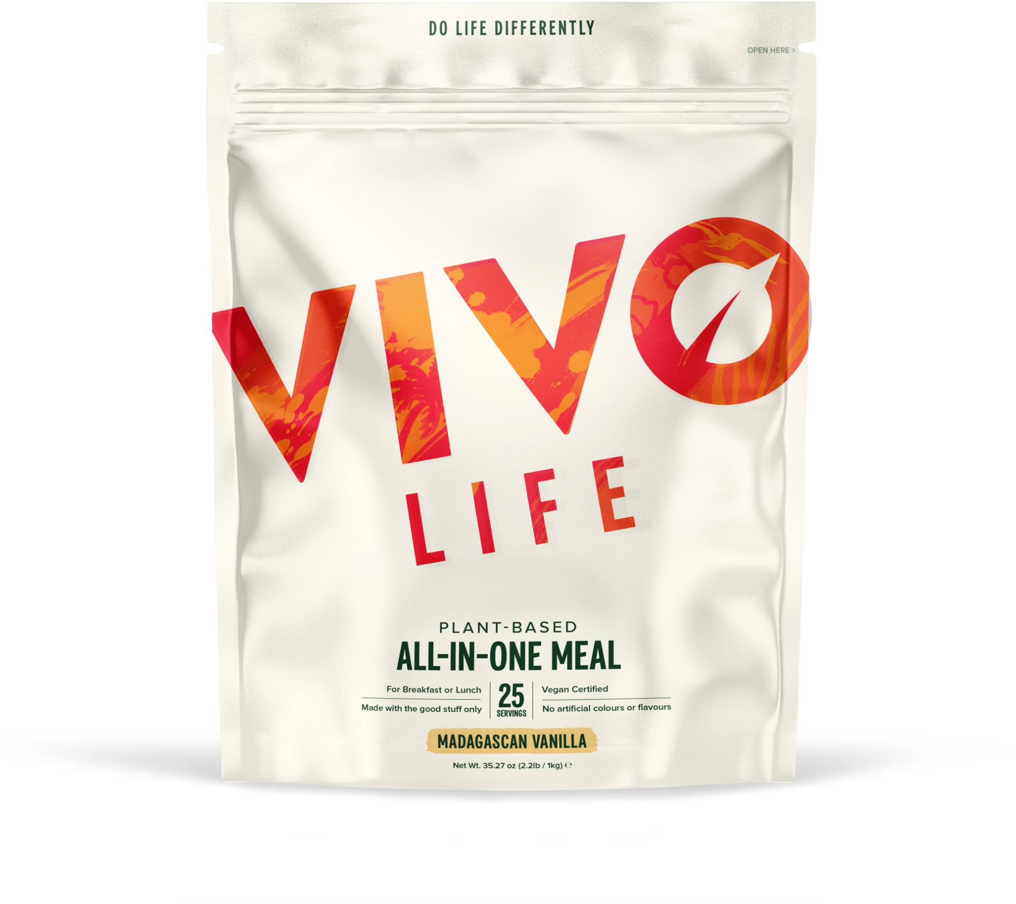 Vivo Life Whole Meal Vanilka - Nutričně kompletní vegan protein jídlo (1000 g)