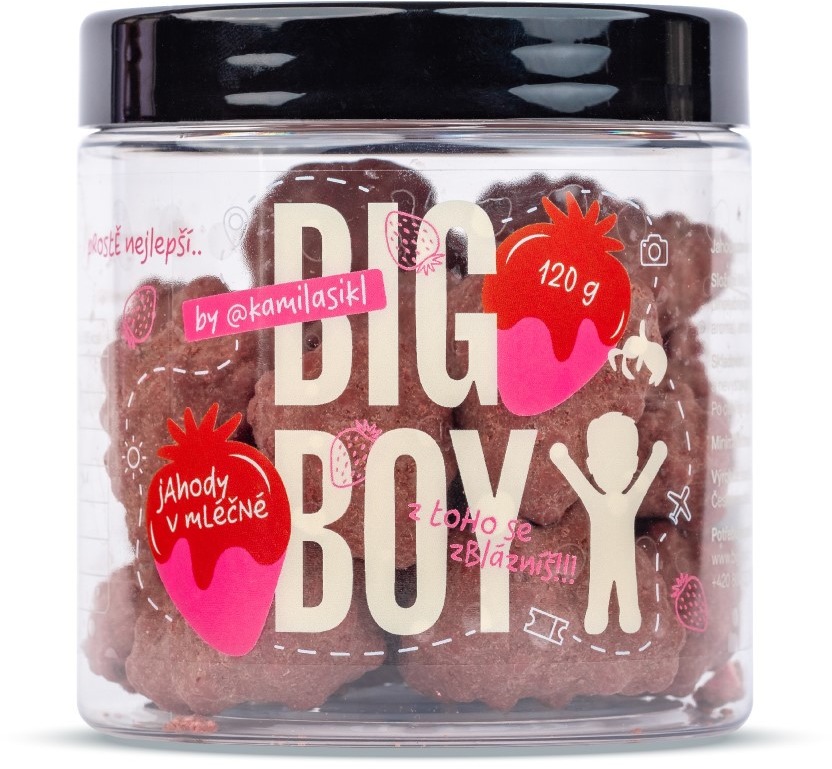 BIG BOY Jahody v mléčné čokoládě 110g